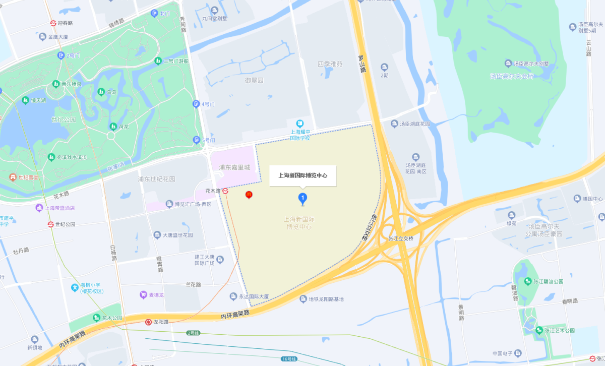 第十六屆世界制藥機(jī)械、包裝設(shè)備與材料中國(guó)展位置